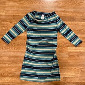 Striped Kamala Cowl Neck Dress - Medium